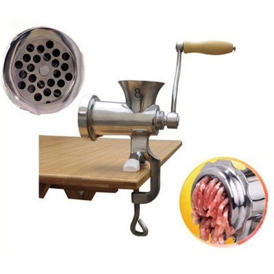 small hand operated manual meat grinder